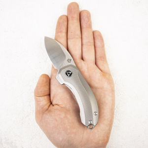 Нож QSP Hamster, S35VN, Titanium Gray - складной туристические ножи из стали